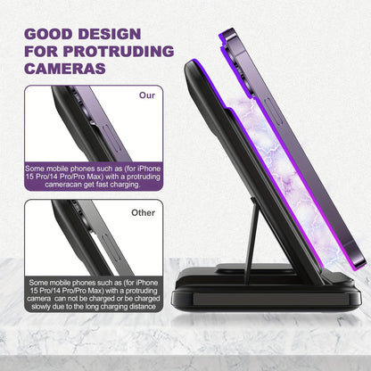15W Fast Charging Three-In-One Wireless Charger